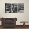 Trademark Fine Art Susan Vizvary Photography Oregon Bridge in Black and White 3 Piece Panel Set Art - 3 of 3