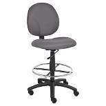 Fabric Drafting Stools with Footring Gray - Boss Office Products
