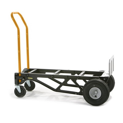 Pneumatic Wheels Harper Trucks PGDYK1635PKD Convertible Hand Truck and Dolly with 10in Black/Yellow for sale online 