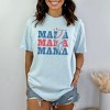 Simply Sage Market Women's Baseball Mama Lightning Bolt Short Sleeve Garment Dyed Tee - 2 of 2