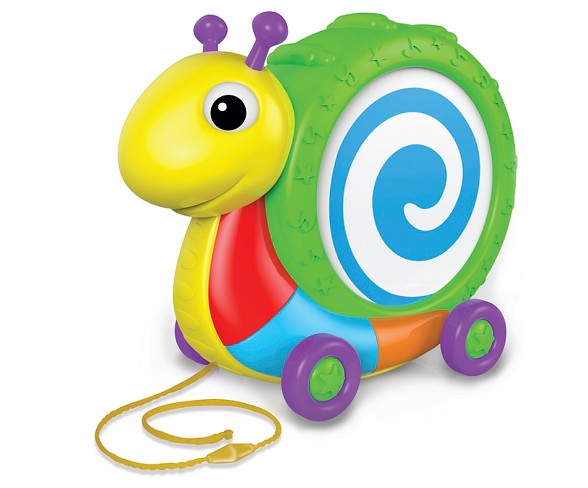 The Learning Journey Pull Along Snail Drum