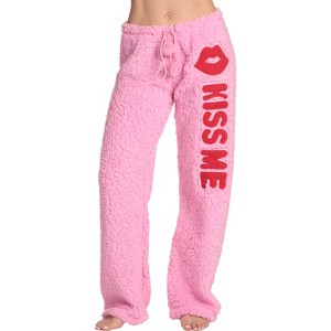 Just Love Womens Plush Faux Sherling Soft Pajama Pants - PJ Bottoms Sleepwear - 1 of 3