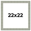 PosterPalooza | Square Sculpted Blue Picture Frame - UV Acrylic, Foam Board Backing, Hanging Hardware - 2 of 4
