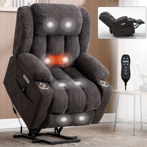 NicBex Chenille Lift Recliner Chair for Elderly,Massage Chairs with Vibration Massage and Lumbar Heating,Modern Reclining Chairs for Living Room - 1 of 4