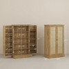 Aghana Digitals Natural 41" Rattan Kitchen Cabinet with 5-Tier Shelf, 12 Spice Racks, Adjustable - 3 of 4