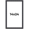 PosterPalooza | Linear Black Picture Frame - UV Acrylic, Foam Board Backing, Hanging Hardware - 2 of 4