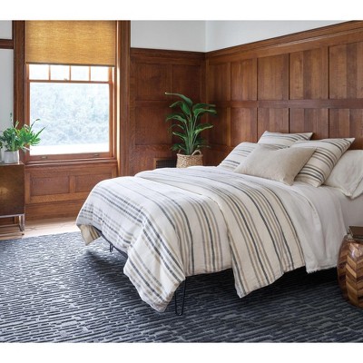Marie Flanigan Hand-Knotted Gray Wool Cotton Blend Area Rug, 3' x 5'