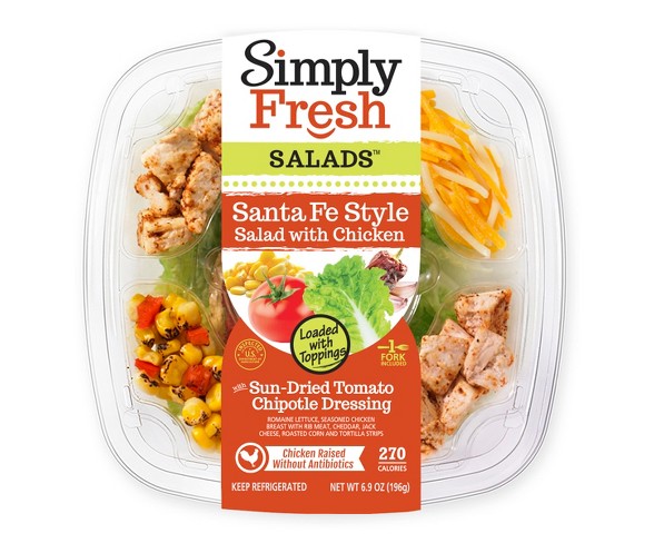 Simply Fresh Santa Fe Style Salad With Grilled Chicken - 6.9oz
