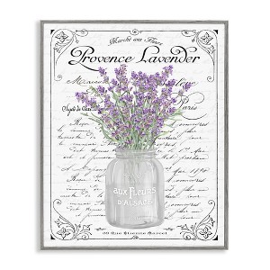 Stupell Industries Lavender Ornate French Script Framed Giclee Art, Gray, 24" x 30" - 1 of 4