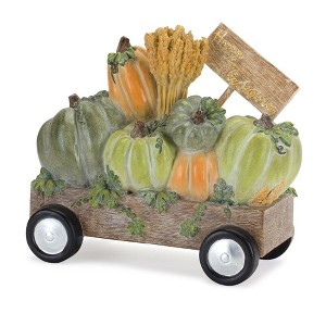 Melrose Happy Thanksgiving Wagon Figurine - 1 of 2