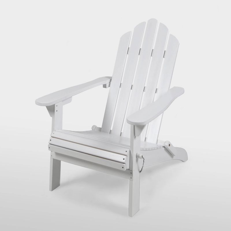 Hollywood Acacia Wood Foldable Patio Adirondack Chair - Christopher Knight Home, 1 of 7