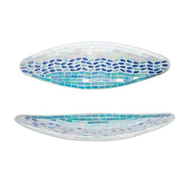 Beachcombers Mosaic Glass Boat