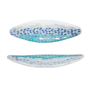 Beachcombers Mosaic Glass Boat - 1 of 1