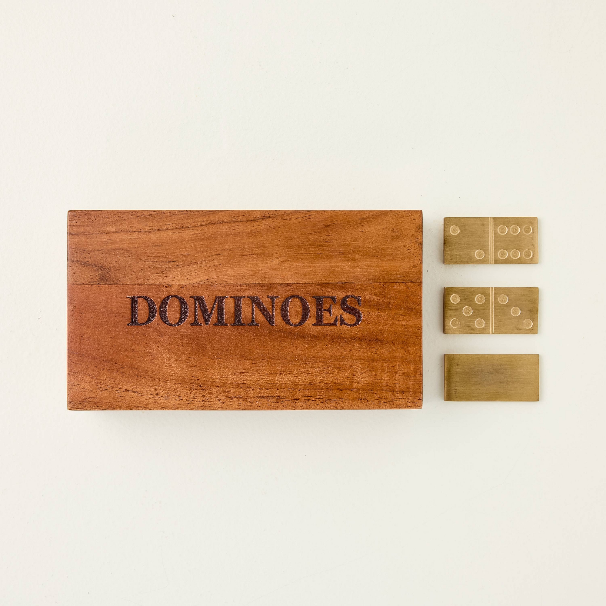 Wood and Brass Dominoes - Hearth & Hand™ with Magnolia
