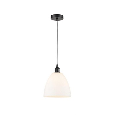Edison Dome - 1 Light Cord Hung Mini Pendant In Industrial Style-12.25 Inches Tall and 9 Inches Wide