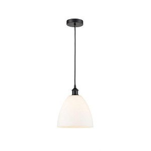 Edison Dome - 1 Light Cord Hung Mini Pendant In Industrial Style-12.25 Inches Tall and 9 Inches Wide - 1 of 1