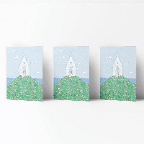 Wedding Greeting Card Pack Sets (3 ct) Chapel Couple by Ramus & Co - image 1 of 4