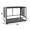 REPTI ZOO 67 Gallon  Double Hinge Door Reptile Terrarium 36" x 18" x 24"(Knock-Down) - 3 of 4