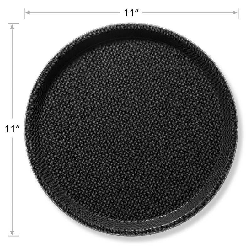 Jubilee (Set of 4) Round Restaurant Serving Trays - NSF Certified Food Service Trays, 5 of 8