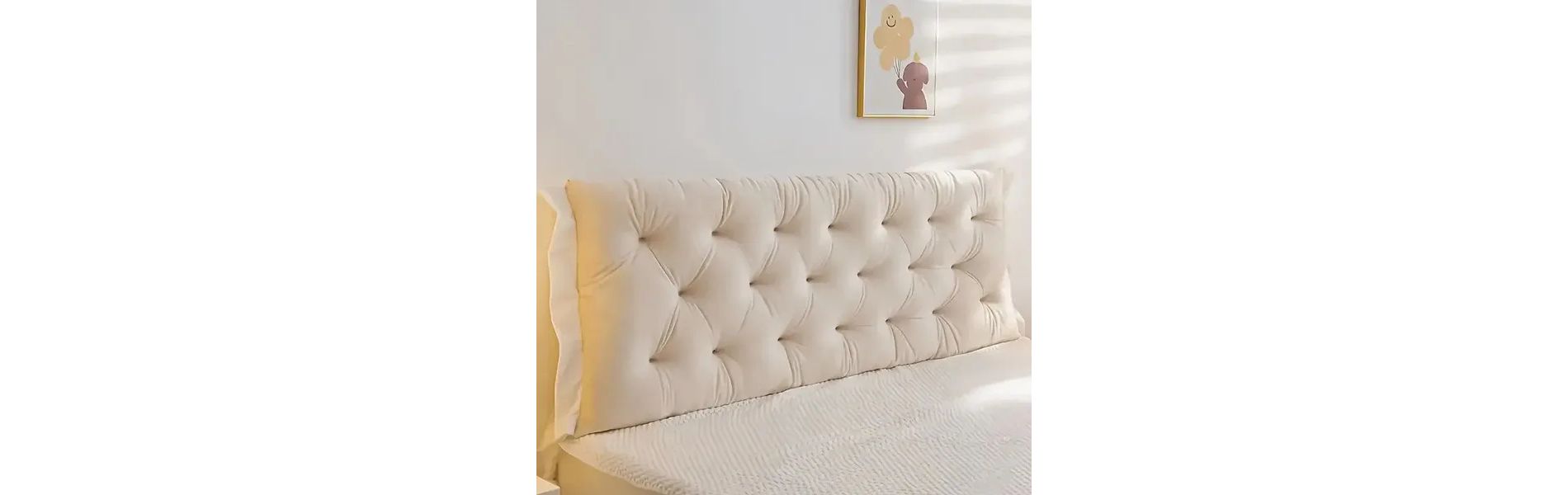Racxily 1.8m Headboard Pillow, Long Backrest Positioning Support Reading Bolster Pillow