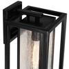 Possini Euro Design Possini Euro Amir 18" High Black Outdoor Wall Light Set of 2 - 4 of 4