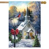 Briarwood Lane Christmas House Flag 40x28 For Outdoor Come All Ye Faithful Winter For Christmas House Flag - 2 of 4