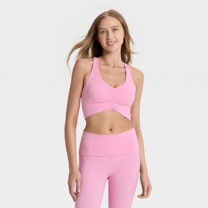 Women's Cinched Longline Sports Bra - JoyLab™ - 1 of 3