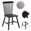 Sapphtopaz Modern Simple Dining Chairs Set of 4, High Back Windsor Kitchen Chairs with Wood Legs for Dining Room, Kitchen - 2 of 4