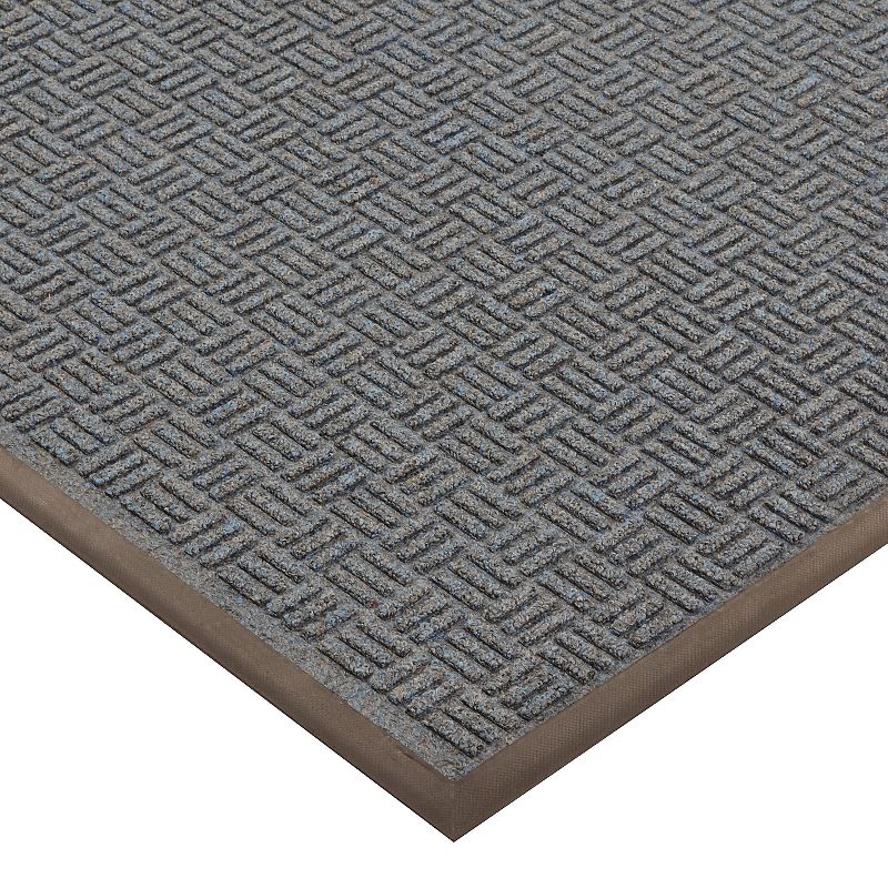 3&#39;x5&#39; Solid Doormat Blue/Black - HomeTrax, 4 of 5
