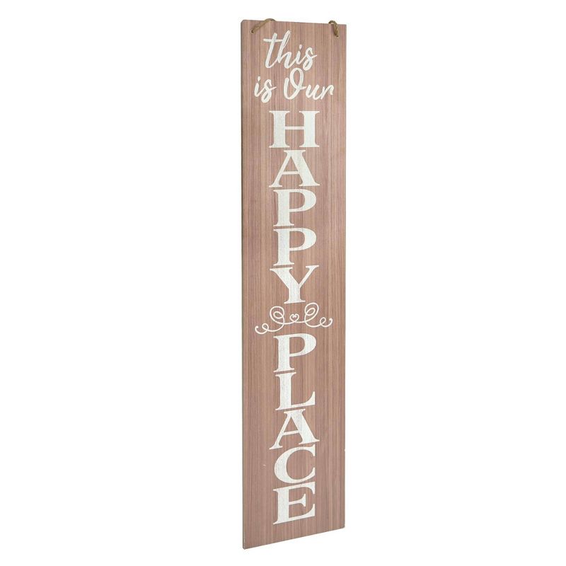 Happy Place Nut House&#39; Double Sided Hanging/Leaning Wall Sign - American Art Decor, 3 of 8