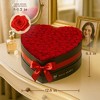 Moss Heart Petite 100 Preserved Roses – Eternal Flowers in Heart Gift Box, Romantic Gift, Red - 2 of 4