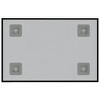 vidaXL Wall-mounted Magnetic Board Black 15.7"x11.8" Tempered Glass - 4 of 4