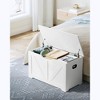 Storage Chest with Safety Hinges, Storage Trunk and Shoe Bench, 15.7 x 31.5 x 18.1 Inches, Ideal for Entryway - 2 of 4