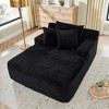 Sapphtopaz 50" Lazy Sofa Lounge Chair 2 Seater Sleeper Sofa with Sponge Filling Soft Comfy Sofa Bed Boneless Couches for Living Room,Bedroom - 2 of 4