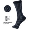 Alpine Swiss Mens Dress Socks 6 Pair Crew Sock Cotton Dress Socks for Men Solid Ribbed Argyle Pattern Multicolor Fun Designs - 3 of 4