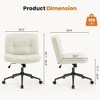 CAVINAS Office Chair with  Wide Seat,Swivel Computer Chair with Wheels for Adult,Student - 3 of 4