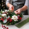 Juvale 300 Pieces Green 18 Gauge Floral Wire Stems for DIY Crafts, Artificial Flower Arrangements, 16 In - 2 of 4