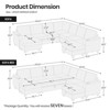Belffin Chenille 9-Seater U-Shaped Sleeper Sectional - Oversized Modular Couch with All-Module Storage & Pull-Out Bed - 2 of 4