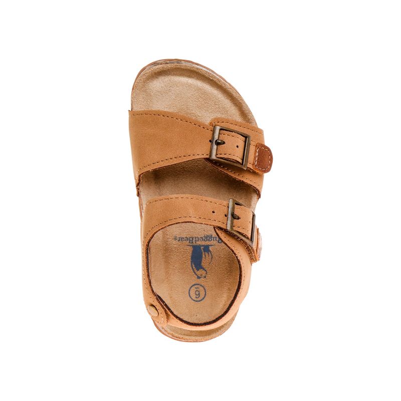 Rugged Bear Hook and Loop Girls' Boys' Footbed Sandals with Buckle Detail - Casual, Flat, Open Toe, Lightweight Summer Shoes (Toddler), 3 of 6