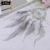 Unique Bargains Small Handmade Macrame Dream Catchers for Home Decoration 2 Pcs - 3 of 4
