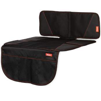 Diono Super Mat Car Seat Protector for Under Car Seat Includes 3 Mesh Storage Pockets Crash Tested - Black