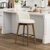 WestinTrends Soho Modern Chenille Upholstered 26" Counter Height Swivel Bar Stool - 2 of 4
