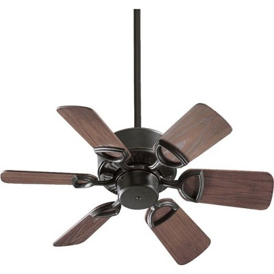Quorum Lighting Estate 6-Light 30 Walnut Fan, Old World Finish