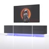VYNXARIA TV Console with Storage Cabinets(Black,for 75 inches TV) - 3 of 4