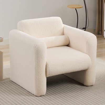 Grungis Upholstered Accent Chair with Back and Pillow,33.5'' W Leisure Chair,Arm Chair for Bedroom,Reading Room