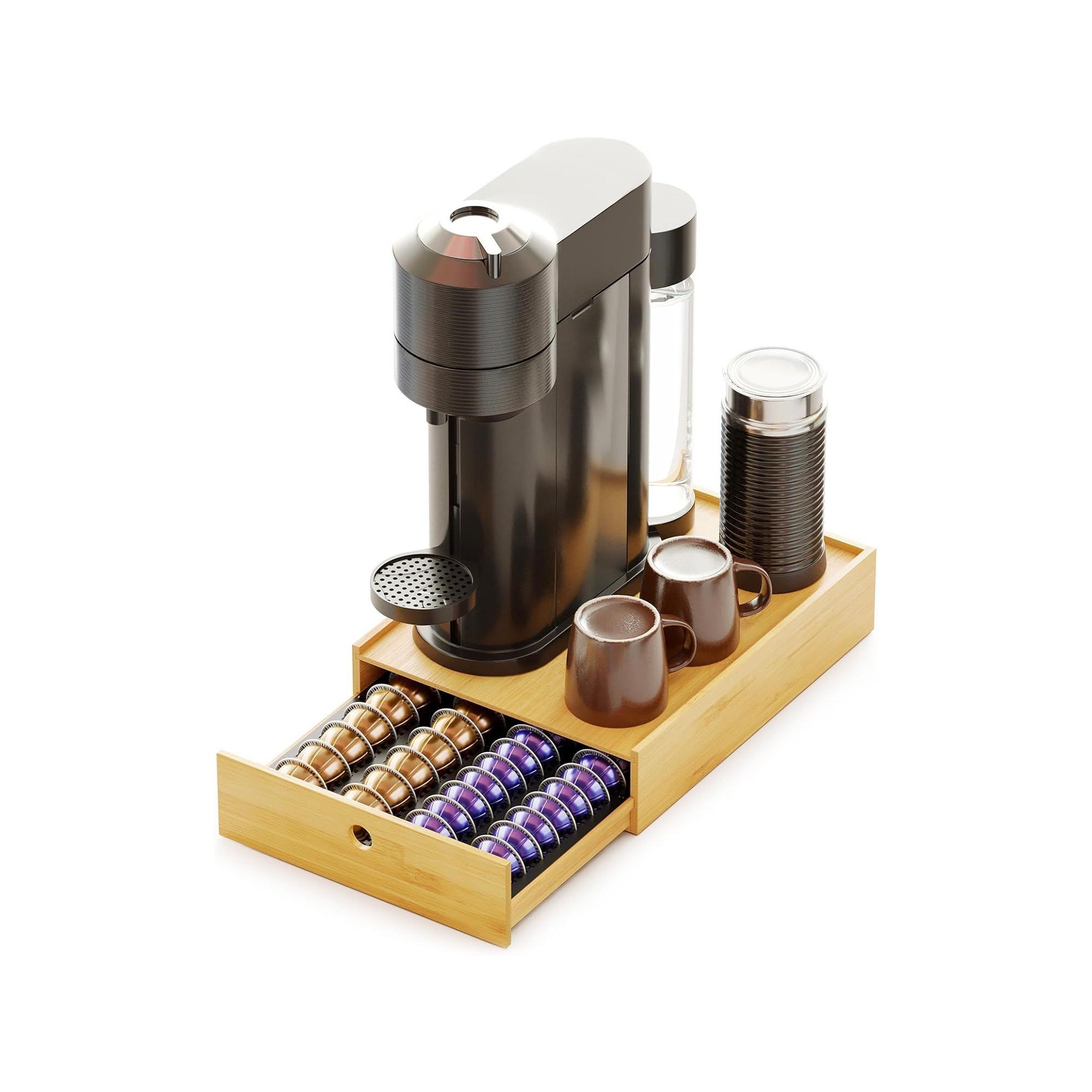SpaceAid Bamboo Coffee Pod Holder