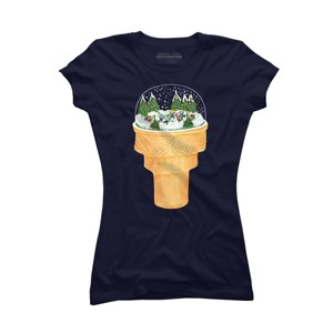 Junior's Design By Humans Sno-Cone By BullShirtCo T-Shirt - 1 of 3