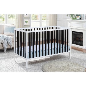 APRILSOUL Deux Remi Island Crib White and Black - 1 of 4