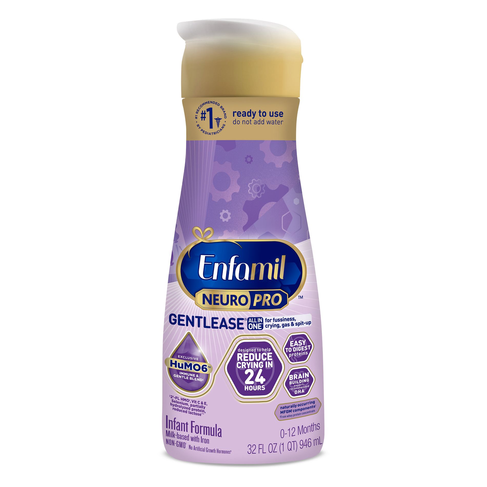 Enfamil Gentlease Ready To Feed Infant Formula Bottle - 32 fl oz