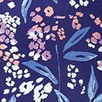 navy spotted floral